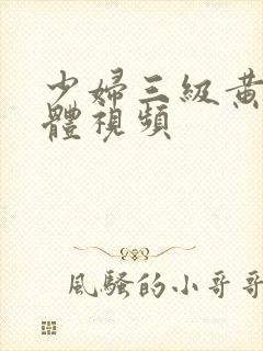 少妇三级黄色裸体视频