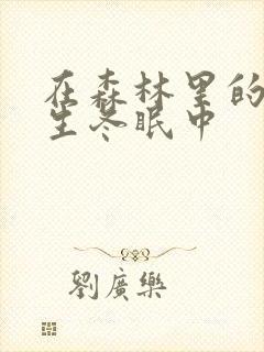 在森林里的熊先生冬眠中