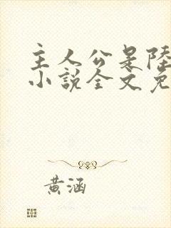 主人公是陆鸣的小说全文免费阅读