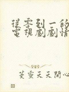 从零到一的爱情电视剧剧情介绍