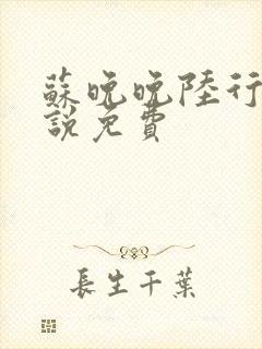 苏晚晚陆行简小说免费