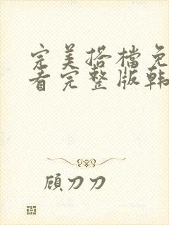 完美搭档免费观看完整版韩剧在线