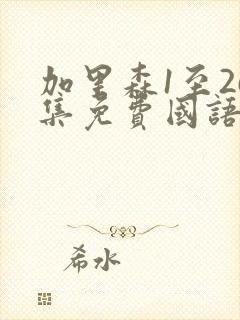 加里森1至26集免费国语版