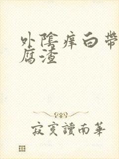 外阴痒白带黄豆腐渣