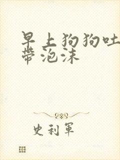 早上狗狗吐黄水带泡沫