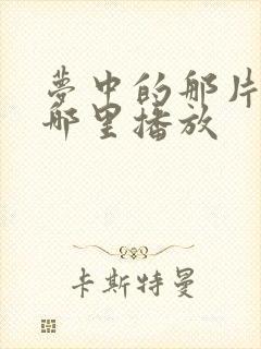 梦中的那片海在哪里播放