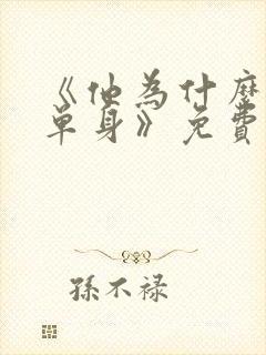 《他为什么依然单身》免费观看全集