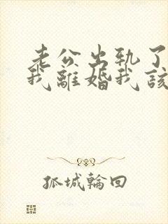 老公出轨了要跟我离婚我该怎么办封面