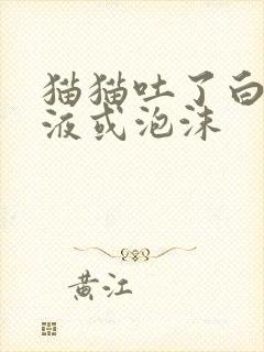 猫猫吐了白色黏液或泡沫