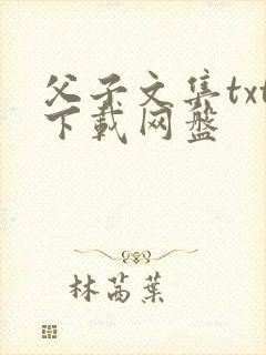 父子文集txt下载网盘