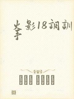 火影18调训纲手封面
