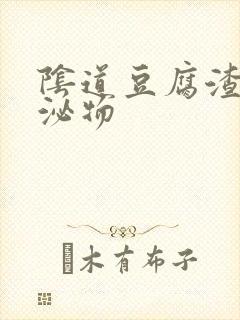 阴道豆腐渣 分泌物