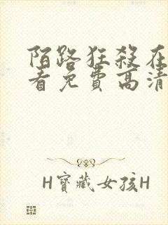 陌路狂杀在线观看免费高清完整版封面