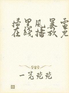 扫黑风暴电视剧在线播放免看全集高清