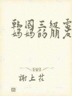 韩国三级电影《妈妈的朋友》封面