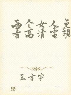 两个女人免费观看高清电视剧韩剧封面