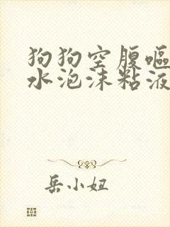 狗狗空腹呕吐黄水泡沫粘液