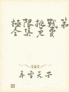 极限挑战第四季全集免费封面