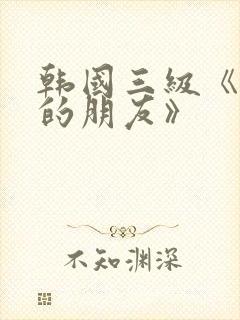 韩国三级《妈妈的朋友》封面