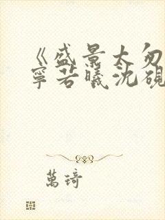 《盛景太匆匆》宁若曦沈砚舟