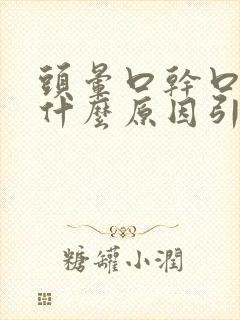 头晕口干口苦是什么原因引起的