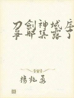 刀剑神域序列之争哪集露了封面