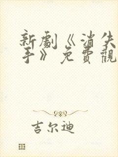 新剧《消失的凶手》免费观看封面