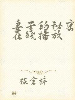 妻子的秘密电影在线播放