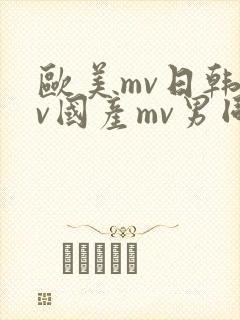 欧美mv日韩mv国产mv男同志