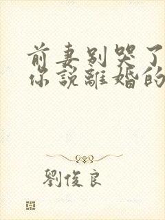 前妻别哭了,是你说离婚的短剧免费观看