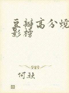 豆瓣高分烧脑电影榜