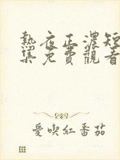 热夜正浓短剧全集免费观看封面