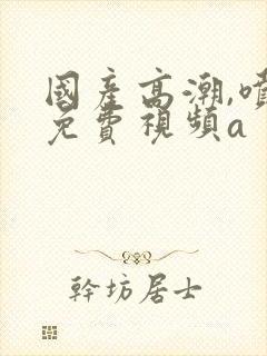 国产高潮,喷水免费视频a