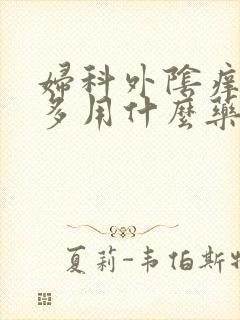 妇科外阴痒白带多用什么药物治疗