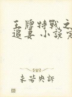 王牌特战之权少追妻 小说完整板