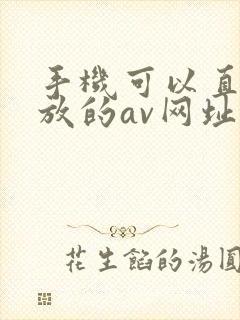 手机可以直接播放的av网址