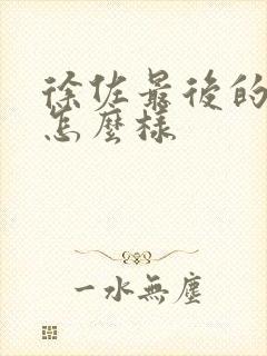 徐佐最后的结局怎么样封面