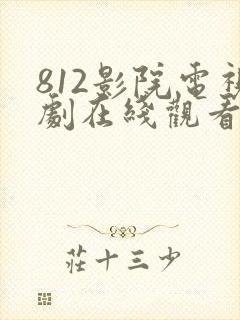 812影院电视剧在线观看高清
