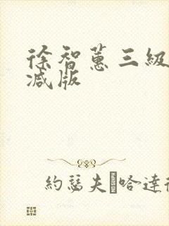 徐智蕙三级未删减版