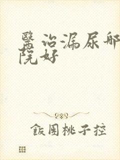 医治漏尿哪个医院好封面