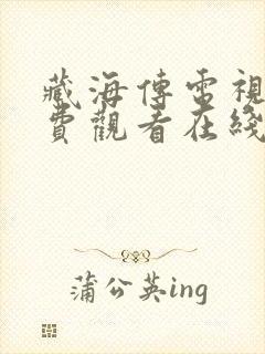 藏海传电视剧免费观看在线观看