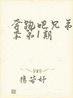 奔跑吧兄弟第3季第1期封面