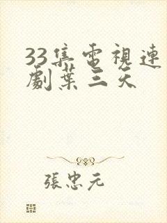 33集电视连续剧叶三天