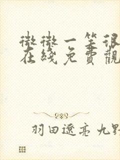 微微一笑很倾城在线免费观看全集