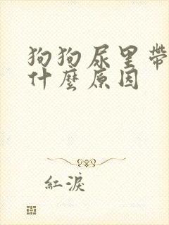 狗狗尿里带血是什么原因封面