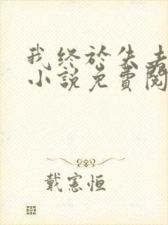 我终于失去你了小说免费阅读