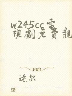w245cc电视剧免费观看高清