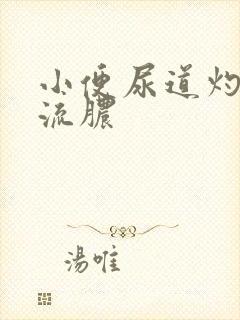 小便尿道灼热感流脓