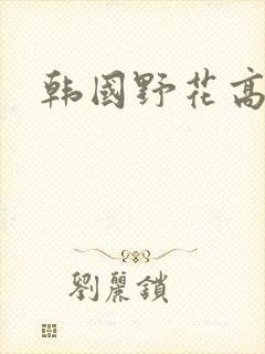 韩国野花高清