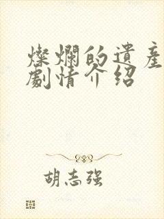 灿烂的遗产分集剧情介绍封面